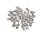 Silver ball dangle charms beads latkan jhumki/Necklace and Bangle metal beads for Jewellery Making. LOOP-003